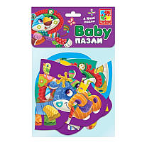 Пазли Бебі 4 картинки Диво-зоопарк Vladi Toys