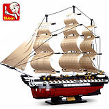 Конструктор Sluban M 38-B0836 Фрегат, 1118 дет, фото 5