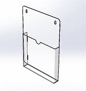 Кишені настінний А5 формату 180 x 240 x 1.8 мм.