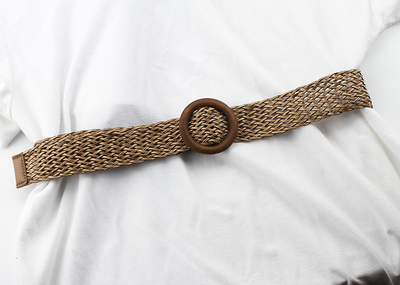 Ремінь на Пояс City-A Belt 100 см М'який Пластик Плетінка Коричневий
