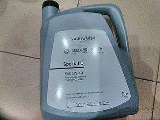 Оригінальна олива VW, AUDI, Skoda, Seat VAG special plus 5W-40 5 л
