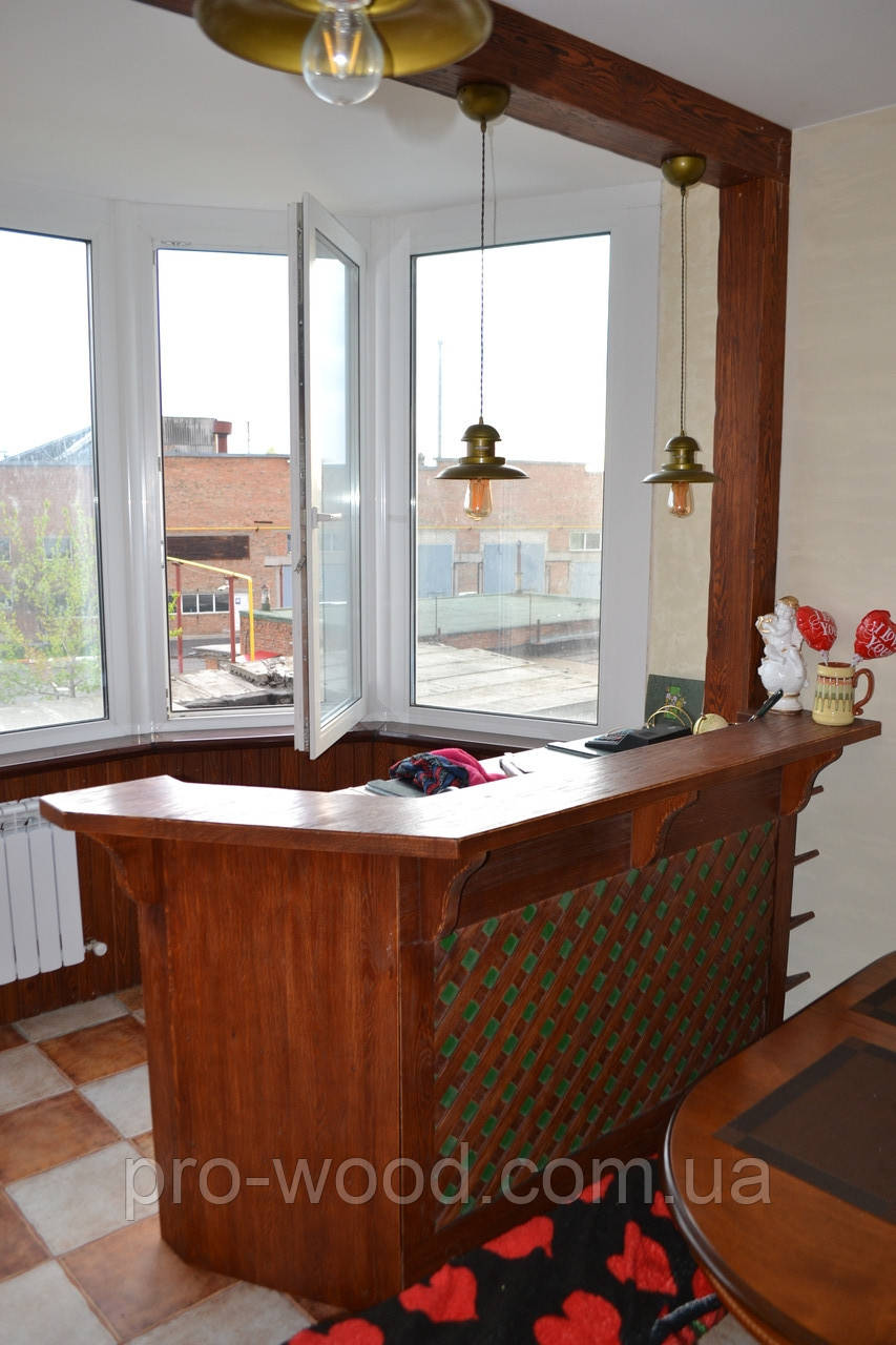 Барна стійка у формі перегородки для балкона, фото 1