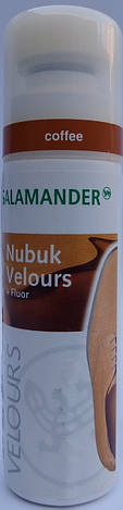 Крем-фарба рідка колір кави — для замші, нубуку та велюру "Nubuk Velours Liquid" SALAMANDER 75 мл, фото 2