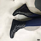 Демісезонні шкіряні жіночі черевики-кеди, фото 4