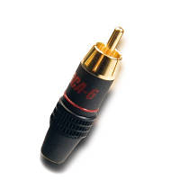 Роз'єм Supra RCA-6 Plug Red Bulk