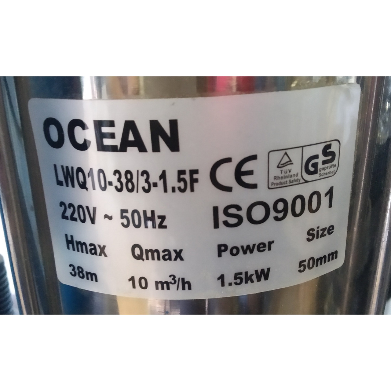 Насос погружной дренажний Ocean LWQ 10-38/3 - 1,5 F