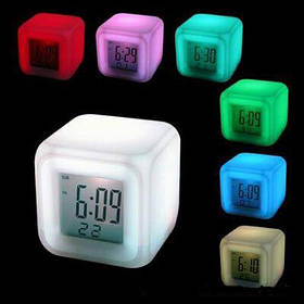 Годинник-будильник-нічник COLOR CHANGING CLOCK, Хамелеон