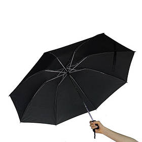 Парасолька автомат унісекс, розумна парасолька навпаки, на 8 спиць, Чорний