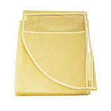 Підвісний тканинний чохол для зберігання та захисту одягу на блискавці 60х120 см, Бежевий, фото 2