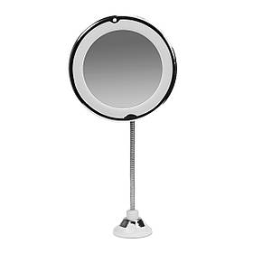 Гнучке дзеркало збільшувальне на присоску зі світлодіодним підсвічуванням