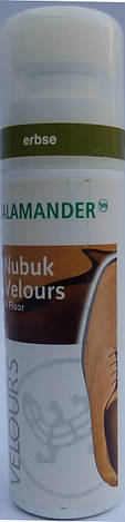 Крем фарба рідка колір горох — для замші, нубуку та велюру "Nubuk Velours Liquid" SALAMANDER 75 мл, фото 2