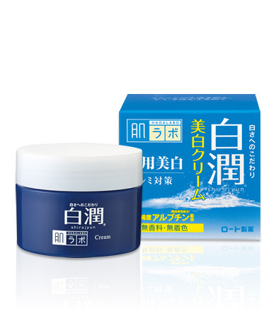 Відбілюючий крем з арбутином HADA LABO Shirojyun Medicated Whitening Cream 50g