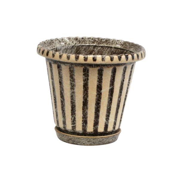 Горщик керамічний для пересадки квітів Бамбук 2,2 л, фото 1