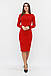 Зручне повсякденне плаття-футляр Helga, червоний, фото 3