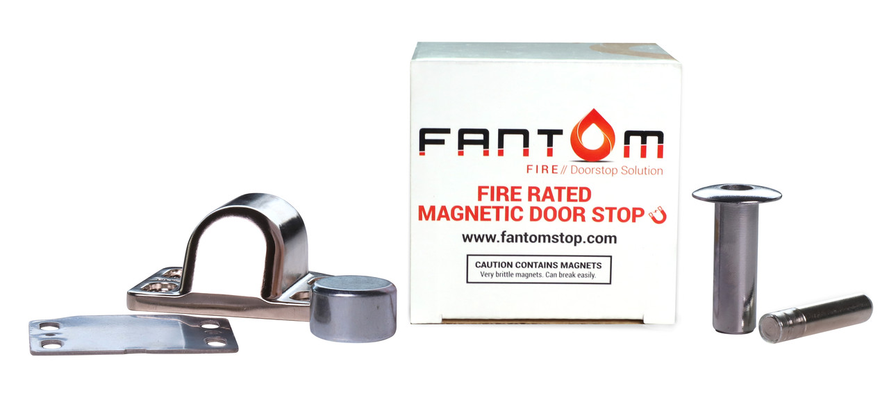 Стопор дверний вогнестійкий FANTOM FIRE хром