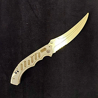 Деревянный нож Флип Раскладной золотой
