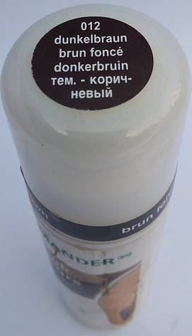 Крем-фарба рідка темно-коричнева для замші, нубуку та велюру "Nubuk Velours Liquid" SALAMANDER 75 мл, фото 2
