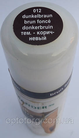 Крем-фарба рідка темно-коричнева для замші, нубуку та велюру "Nubuk Velours Liquid" SALAMANDER 75 мл, фото 1