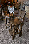 Барний стілець із різзю, фото 2