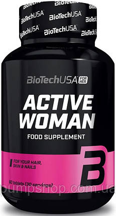 Вітаміни для жінок BioTech USA Active Woman 60 таб., фото 1