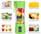 Фітнес блендер 500 мл Smart Juice Cup Fruits, USB шейкер, портативний міксер для коктейлів та смузі, фото 10
