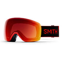 Гірськолижна маска Smith Skyline Rise Фотохромна лінза ChromaPop Photochromic Red Mirror (S1-S2)