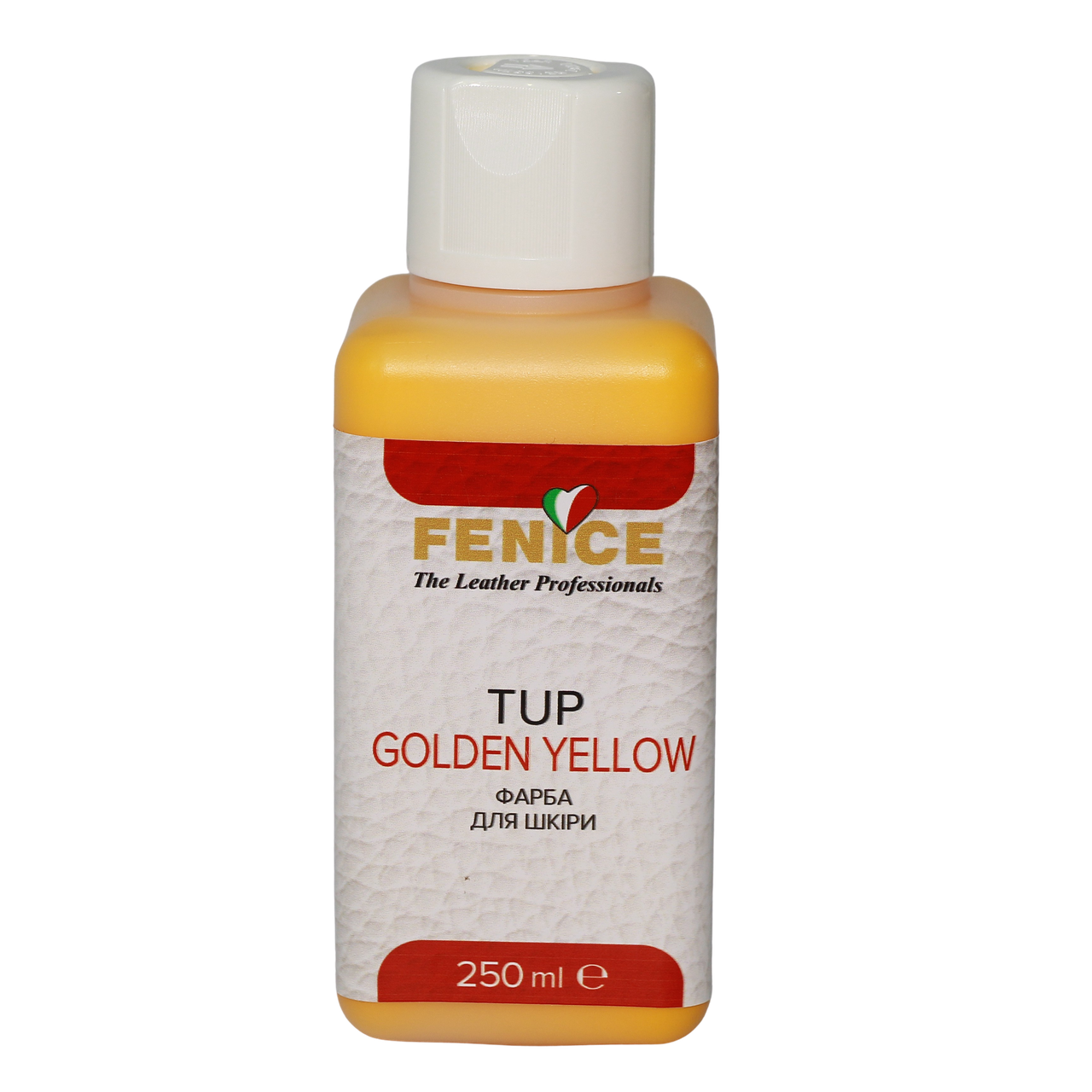 Фарба для шкіри Fenice TUP Golden Yellow NL, колір Золотисто-жовтий, 250 мл