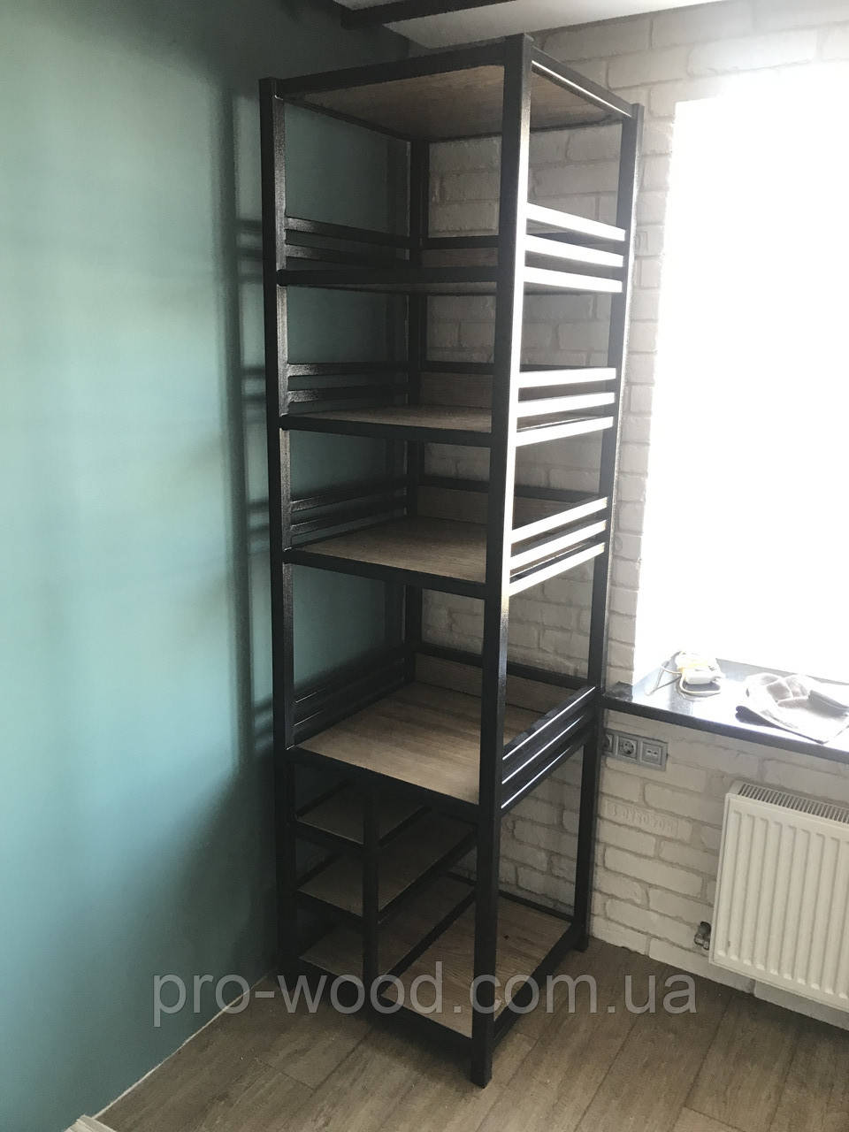 Стелаж лофт квадратний, фото 1