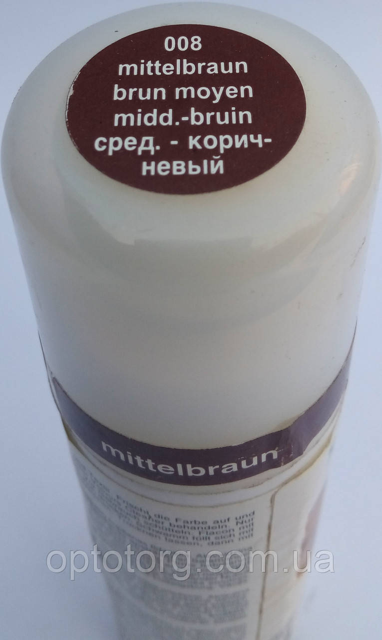 Крем фарба середньокоричнева рідка — для замші, нубуку та велюру "Nubuk Velours Liquid" SALAMANDER 75 мл