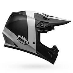 Шолом для мотокросу мотошолом Bell MX-9 MIPS Motorcycle Presence Matte/Gloss Black/White XL (61-62 cm)