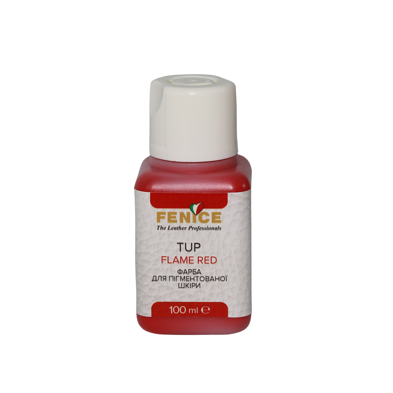 Фарба для шкіри TUP Flame Red, Червоний колір, 100 мл