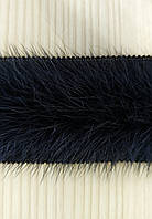 Тесьма (кант) из натурального меха норки цвет тёмно-синий