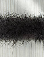 Тесьма кант из натурального меха норки IgLeLuck ТН-10 дымчато-серый