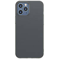 Силиконовый (TPU) чехол BASEUS Ultra Thin Matte для Apple iPhone 12 Pro Max - Transparent Black