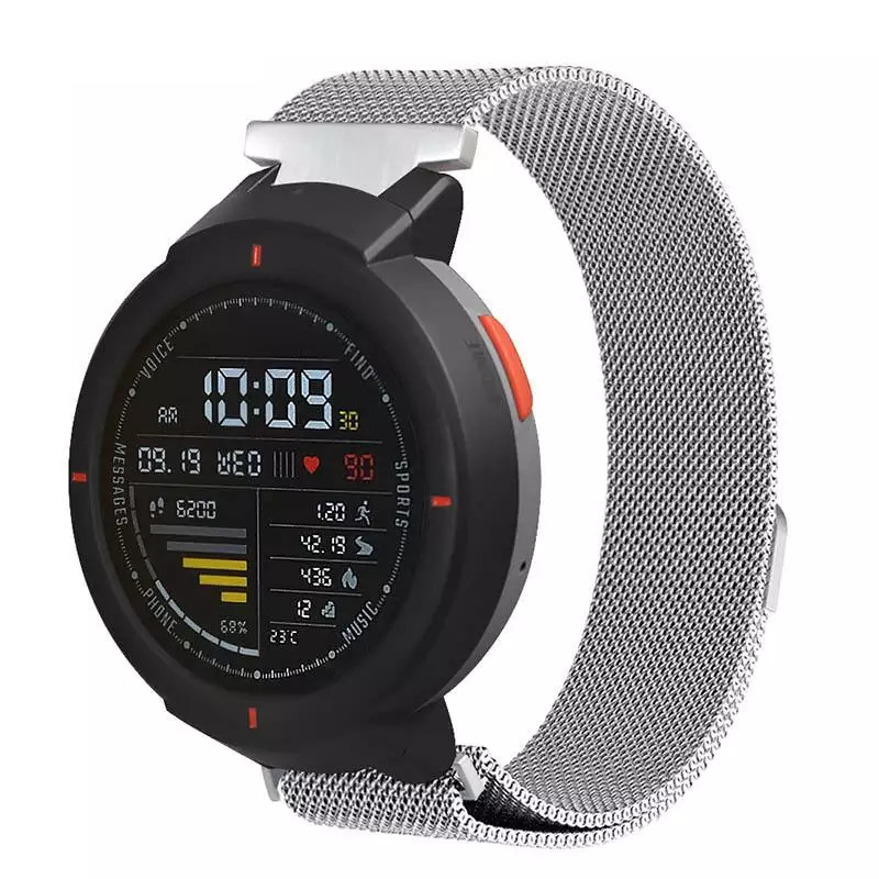 Миланская Петля для Amazfit Verge (Lite) Silver (Амазфит Вердж) купить ...