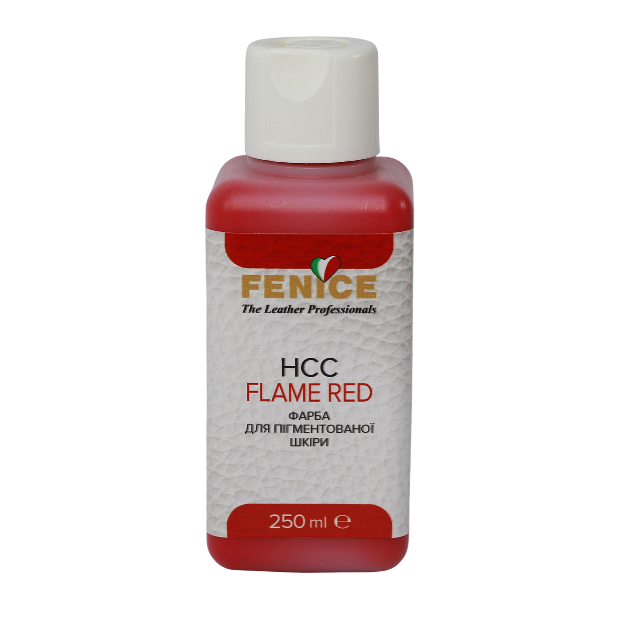 Фарба для шкіри Червона Fenice Flame Red, 250 ml
