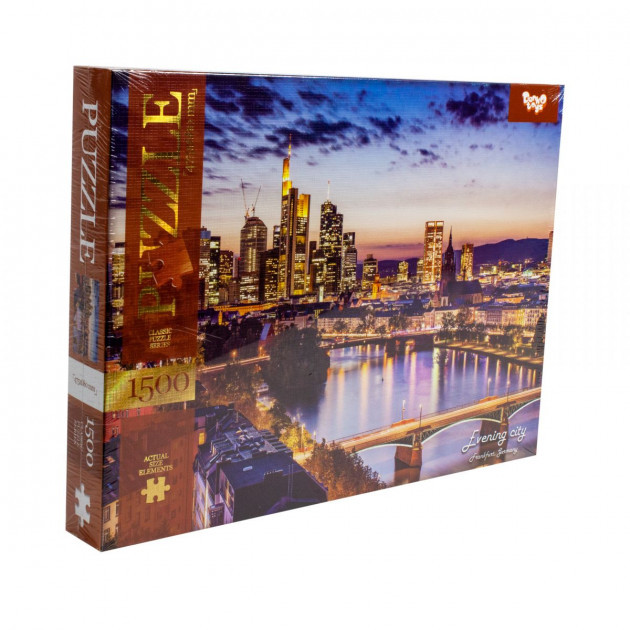 Пазли Danko Toys Evening city Frankfurt 1500 елементів