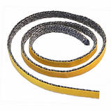 Стрічка 2х6мм під скло каміна самоклеюча термоізол. ущільнювальна з графітом / Стрічка під скло каміна, фото 3