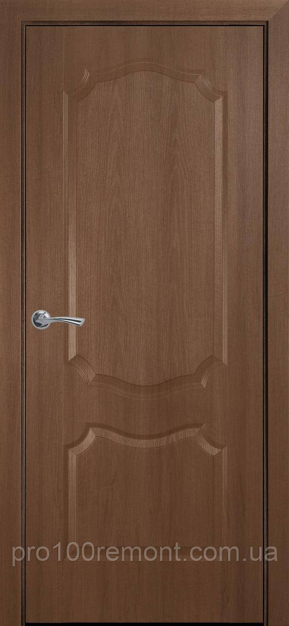 Полотно Вензель ПВХ Deluxe від Новий стиль (золота вільха, каштан, ясен)