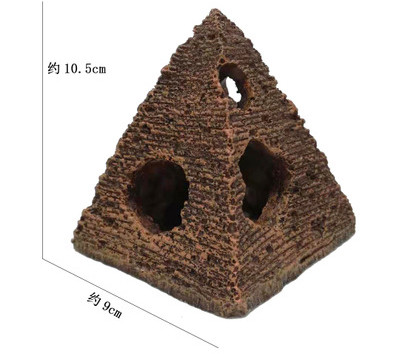 Декор для акваріума Єгипетська піраміда 10,5 х 9 см