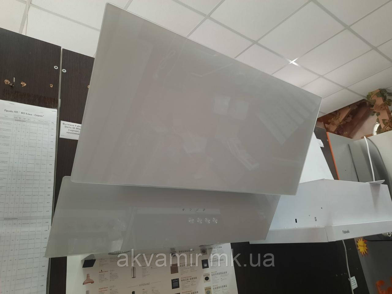 Витяжка Fabiano Prisma-A 60 White (біле скло) похила