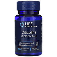 Цитиколин (ЦДФ-холин) Life Extension "Citicoline CDP-Choline Caps" витамин В4, 250 мг (60 капсул)