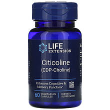Цитолін (ЦДФ-холін) Life Extension "Citicoline CDP-Choline Caps" вітамін В4, 250 мг (60 капсул)