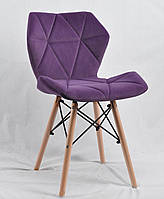 Обеденный стул GREG Грэг пурпурный бархат на буковых ногах