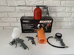 Набір пневмоінструменту для компресора Euro Craft ECATK5 : 5шт