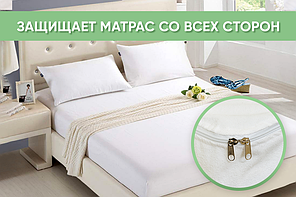 Водонепроникний чохол на матрац 90х200х25 на блискавці, фото 3