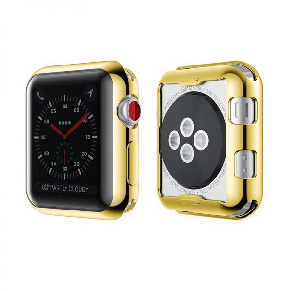 Чохол-накладка DK Silicone Color Face Case для Apple Watch 38mm (gold)