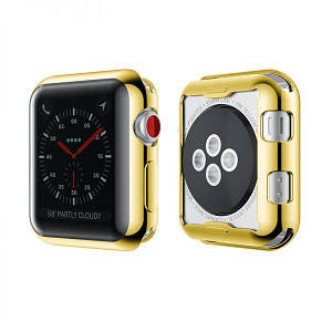 Чохол-накладка DK Silicone Color Face Case для Apple Watch 38mm (gold)