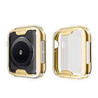 Чехол-накладка DK Silicone Face Case для Apple Watch 44mm (gold)
