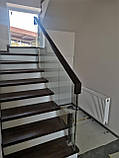Оградження драбини з дерева скла металу, фото 2
